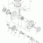 YZ250FE YZ250FEL/YZ250FEW Коленчатый вал и Поршень