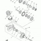 TTR230 TTR230E Коленчатый вал и Поршень