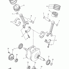 V STAR 1300 DELUXE XVS13CTFD/XVS13CTFDC Коленчатый вал и Поршень