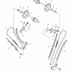 V STAR 950 XVS95DW/XVS95DB/XVS95DCW/XVS95DCB Цепь механизма газораспределения