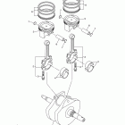 V STAR 950 XVS95DW/XVS95DB/XVS95DCW/XVS95DCB Коленчатый вал и Поршень