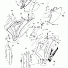 WR250F WR250FD БОКОВАЯ КРЫШКА