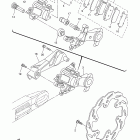 WR250R WR25RDC/WR25RD Задний тормозной суппорт