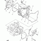YZ125 YZ125D2 Крышка картера двигателя