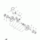 YZ125 YZ125D2 Коленчатый вал и Поршень