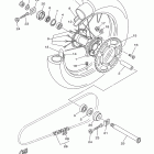 YZ125 YZ125D2 Заднее колесо