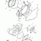 YZ250 YZ250D2 Крышка картера двигателя