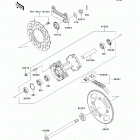 KLX140L (KLX140-BEF) Задняя ступица колеса