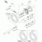 KX250F (KX250-ZEF) Задняя ступица колеса
