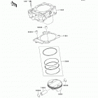 KX450F (KX450-FEF) Цилиндр(ы) /  поршень