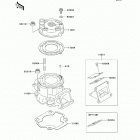 KX65 (KX65-AEF) Cylinder head  /  cylinder