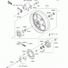 Ninja 300 ABS SE (EX300-BES) Rear wheel  /  chain(bes)