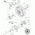 Ninja 300 ABS SE (EX300-BESA) Rear wheel  /  chain(besa)