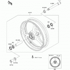 Ninja ZX-10R ABS (ZX1000-KEF) Переднее колесо