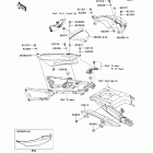 Ninja ZX-14R (ZX1400-EEFA) Боковые крышки  /  крышка цепи
