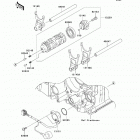 Ninja ZX-14R ABS (ZX1400-FEFA) Шестерни   /  вилки переключения