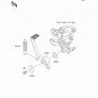 Ninja ZX-14R ABS (ZX1400-FEFA) Педаль тормоза