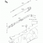 Ninja ZX-14R ABS (ZX1400-FEFA) Тросы управления