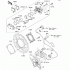 Ninja ZX-14R ABS (ZX1400-FEFA) Задний тормоз