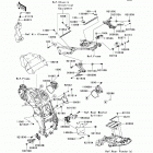 Ninja ZX-14R ABS (ZX1400-FEFA) Рама ,крепежные детали