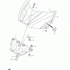 GSX-R1000 Fuel tank front cover (gsx-r1000l3 e33)