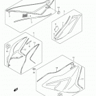 GSX-R600 Fuel tank cover (gsx-r600l3 e28)