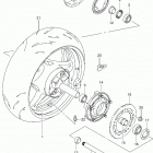 GSX1300R,A  Hayabusa Rear wheel (gsx1300ral3 e28)
