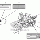 CB1100SA Лейбл предостережения