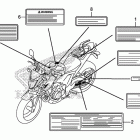 CB500F Лейбл предостережения