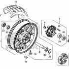 CB500XA Заднее колесо