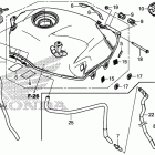CB500XA Топливный бак и насос