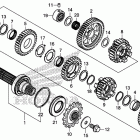 CB500XA Transmission             (countershaft)