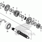 CB500XA Transmission (mainshaft)