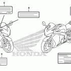 CBR1000RR Лейбл предостережения