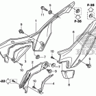 CRF110F БОКОВАЯ КРЫШКА