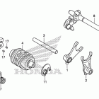 CRF125F Вилка переключения передач