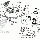 GROM125(MSX125E) ТОПЛИВНЫЙ БАК