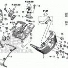 VT1300CRA Крышка головки цилиндров,передняя