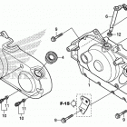 VT750C2 Крышка картера правая