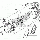 VT750C2B Front brake caliper (1)