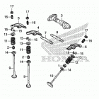 VT750C2S Camshaft valve (rr.)