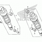 VT750C2S Rear shock absorber (2)
