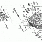 VT750CS Передняя головка цилиндров