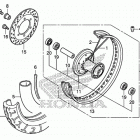 VT750CS Переднее колесо