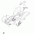 LT-Z50,Z QuadSport Z50 Frame center cover (model k8 / k9)