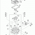 FE 350 ENGINE ГОЛОВКА ЦИЛИНДРА
