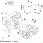 TE 250 ENGINE Картер двигателя
