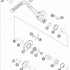 TE 250 ENGINE Кик стартер