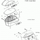 V14BA36/BW36 CROSS ROADS 8-BALL/CROSS ROADS CLASSIC ALL OPTIONS Body, saddlebag asm. - v14ba36  /  bw36 all options