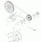 V14BA36/BW36 CROSS ROADS 8-BALL/CROSS ROADS CLASSIC ALL OPTIONS Drive train, drive sprocket, belt, cover and guard - v14...